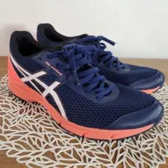 アシックスGEL INFINI 2 紺×ピンク 25cmヒール3cm スポーツ