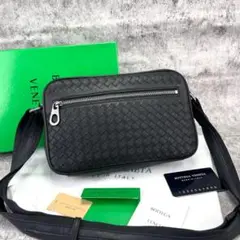 【箱付き】ボッテガ ヴェネタ イントレチャート レザー ショルダーバッグ