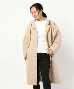更新用 ウール混ワイドコート