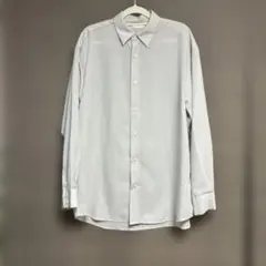 GU ライトグレー 長袖シャツ Sサイズ