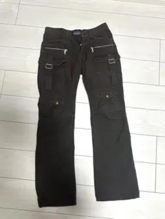 ALPHA INDUSTRIES ワイドカーゴパンツ ダークブラウン