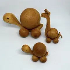 finkbeiner フィンクバイナー　木製動物置物 3体セット