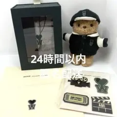 韓国限定 アミ×チェウシク テディベア キーリング ワッペン アミパリ AMI Ami Paris チェウシク コラボ カスタムキーリング テディベア 韓国②