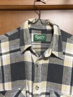 Carlsberg チェック柄ネルシャツ