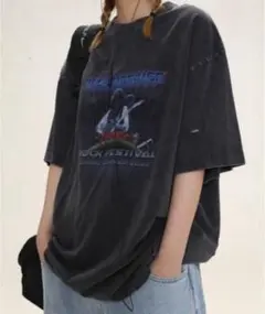 MASONPRINCE ヴィンテージ加工 MPオリジナルプリント バンドTシャツ