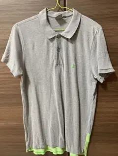 Carhartt WIPグレー/グリーン ポロシャツ Sサイズ
