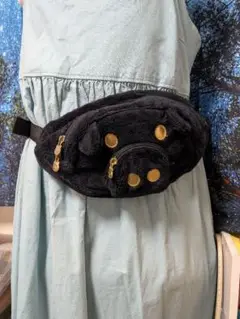 drug store's 黒い豚デザインボディバッグ