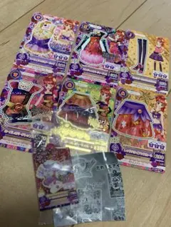 sangríaRosa アイカツカード　6枚とガチャガチャ