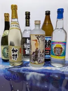 泡盛、黒糖焼酎、6本セット。