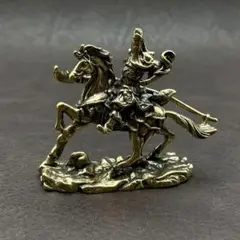 真鍮 置物 アンティーク ヴィンテージ ハンドメイド 三国志 項羽 武将32