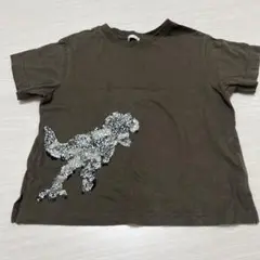 恐竜スパンコール刺繍 Tシャツ 120cm