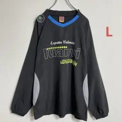 【luanvi】 バレーボール ウェア Lサイズ ワッペン 黒