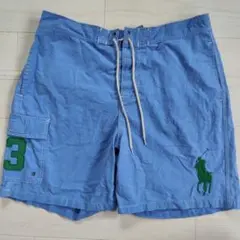 Polo by Ralph Lauren 水着 M 青　ポロラルフローレン