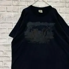 USA製90sヴィンテージTシャツ！シングルステッチ　ブラック半袖古着XL 21