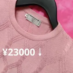 ⚜️S【限定♥】ヴァレンティノガラバーニ半袖ニットセットアップ ¥23000↓