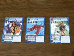 デジモンカードゲーム　レオモン　メラモン　エビドラモン