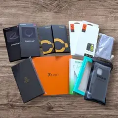 【まとめ売り】新品未使用スマホケース液晶保護フィルム　カメラレンズフィルム19点