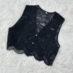 【c5486】✨美品✨トップス　ベスト ブラック　M