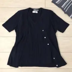 nolley"s●麻●ネイビー●半袖●ノーリーズ