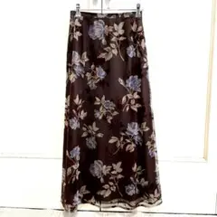 SCAPA とっても素敵なお花柄ロングスカート
