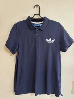 値下げ‼︎adidas トレフォイルロゴ ネイビー ポロシャツ ゴルフ Mネイビー