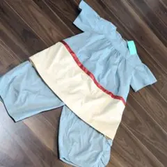 【新品タグ付、hakka】キッズ服チュニックパンツセットアップ 100cm