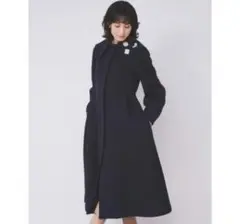 CELFORD セルフォード ビックカラーロングコート ネイビー