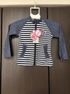 新品【110cm】ラッシュガード⭐︎ボーダー ネイビー
