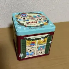 お菓子缶⑥ ダッフィー　シェリーメイ　クリスマス　ディズニーシー