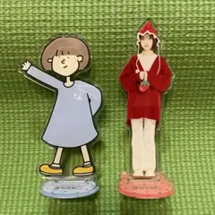 【非売品】なえなの　まねきねこ アクリルスタンド 2体セット