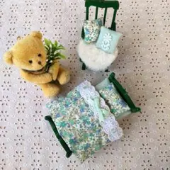 シルバニア♡Ｌサイズベッド用♡お布団ミニチュアクッション