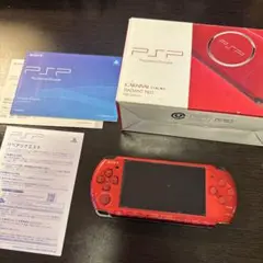 PSP-3000 レッド•赤 箱、説明書、充電器、おまけ付き