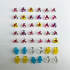 つぶつぶ＆もくもくガラスナギット　mix 42個