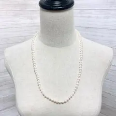 タサキ TASAKI アコヤパール 真珠ネックレス セミロング 60cm 箱付