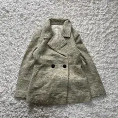 ハンドメイドミドル丈コート（M相当）ダブルボタンジャケット　アウター