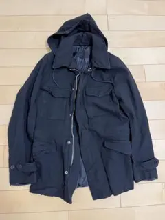 COMME des GARÇONS ミリタリージャケット サイズ2 ダークブルー COMME des GARCONS HOMME 24SS新作ミリタリージャケット