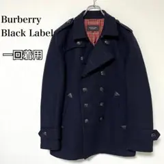 【極美品】バーバリーブラックレーベル ピーコート ボタン刻印ロゴ チェック