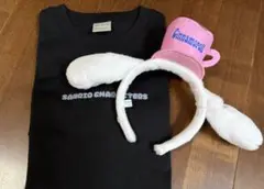 サンリオピューロランド　シナモン カチューシャ　パックプリントTシャツセット
