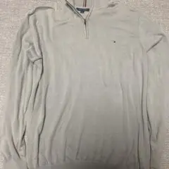 Tommy Hilfiger グレー ハーフジップセーター