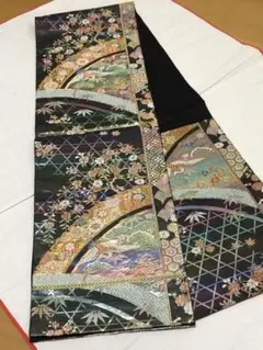 正絹 着物 袋帯 松竹梅 飛鶴籠目花文 金糸