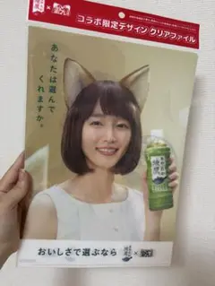 新品未開封　綾鷹　どん兵衛　コラボ　吉岡里帆　クリアファイル