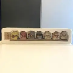 七福猫 7体 陶器製