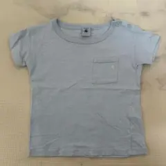 プチバトー ライトブルー Tシャツ 18m 81cm