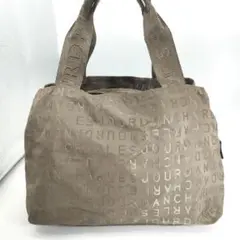 美品　シャルルジョルダン　ハンドバッグ　ボストンバ　 ナイロン　小　総ロゴ