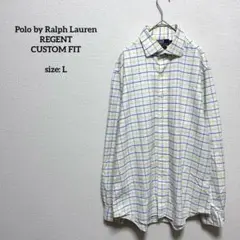 ポロバイラルフローレン REGENT 長袖シャツ L ウィンドウペンチェック