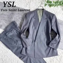 オールド　YSL イヴサンローラン セットアップ　スーツ　ダブル　グレー　y2k