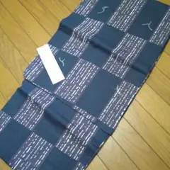 男性浴衣　黒　格子　М