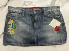 GUESS Jeans 刺繍デニムミニスカート size 30