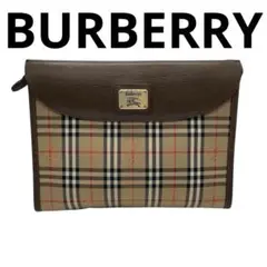 【美品】 BURBERRY ノヴァチェック クラッチバッグ