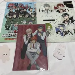 雑誌付録 結合男子の冊子とアイナナのミニファイル 忍たま乱太郎 きゃらびん